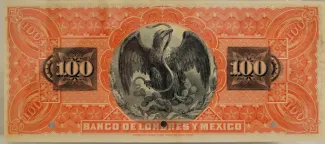 Mexican States 100 Pesos, 1889-1913                (1889-1914) reverse