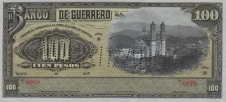 Mexican States 100 Pesos, 1906 image