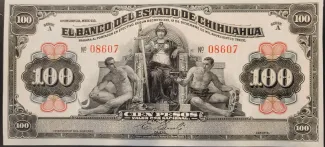Mexican States 100 Pesos, 1913 image