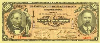 Mexican States 100 Pesos, 1915 image