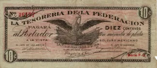 Mexican States 10 Centavos, 1914 image