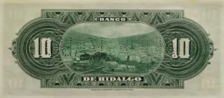 Mexican States 10 Pesos, 1902-1914 reverse