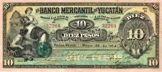 Mexican States 10 Pesos, 1904 image