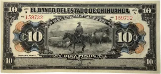 Mexican States 10 Pesos, 1913 image
