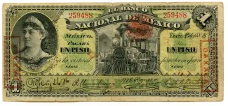 Mexican States 1 Peso, 1885-1913 obverse