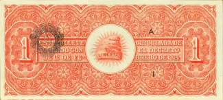 Mexican States 1 Peso, 1914 reverse