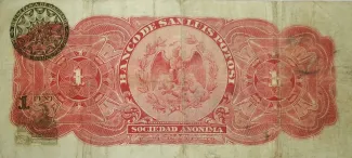 Mexican States 1 Peso, 1914 reverse