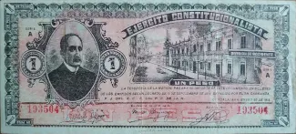 Mexican States 1 Peso, 1915 image