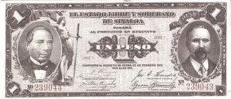 Mexican States 1 Peso, 1915 image