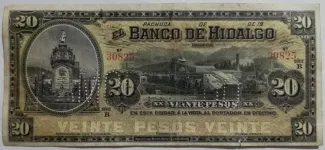 Mexican States 20 Pesos, 1914 image