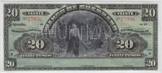 Mexican States 20 Pesos, 1914 image