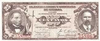 Mexican States 25 Centavos, 1915 image