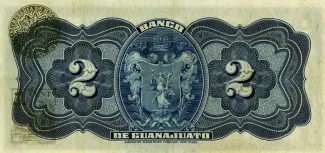 Mexican States 2 Pesos, 1912-1914 reverse