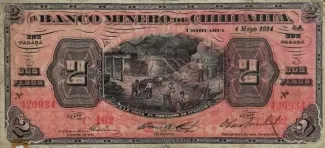 Mexican States 2 Pesos, 1914 image