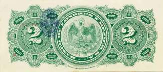 Mexican States 2 Pesos, 1914 reverse