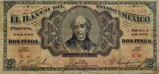 Mexican States 2 Pesos, 1914 image