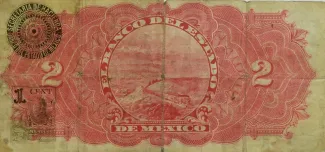 Mexican States 2 Pesos, 1914 reverse