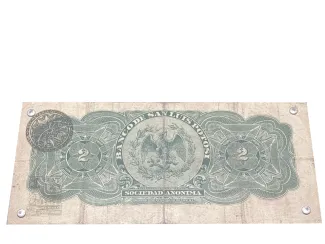 Mexican States 2 Pesos, 1914 reverse
