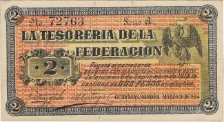 Mexican States 2 Pesos, 1914 image