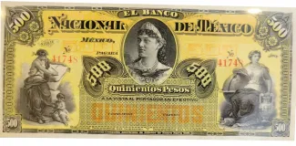 Mexican States 500 Pesos, 1885-1913 obverse