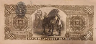 Mexican States 500 Pesos, 1897-1913                (1889-1913) reverse