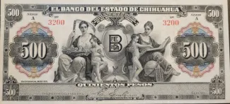 Mexican States 500 Pesos, 1913 image
