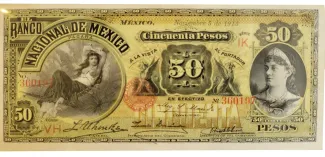Mexican States 50 Pesos, 1885-1913 obverse