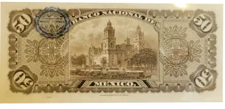 Mexican States 50 Pesos, 1885-1913 reverse