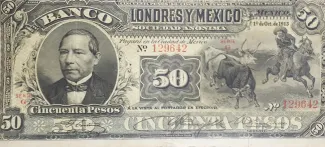 Mexican States 50 Pesos, 1889-1913 obverse
