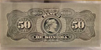 Mexican States 50 Pesos, 1898-1911 reverse
