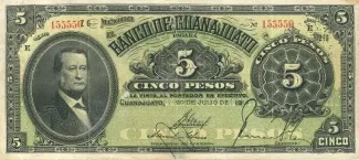 Mexican States 5 Pesos, 1914 image