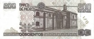 Mexico 200 Nuevos Pesos, 1992 reverse