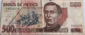 Mexico 500 Pesos, 1995-1999 obverse