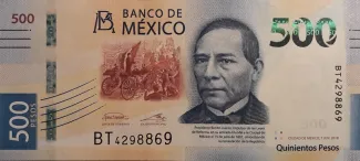 Mexico 500 Pesos, 2017-2024 obverse