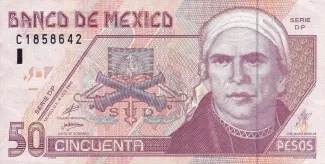 Mexico 50 Pesos, 2000-2004 obverse