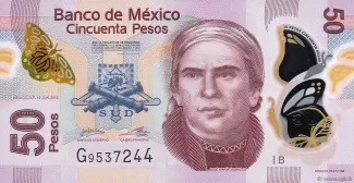 Mexico 50 Pesos, 2012-2019 obverse