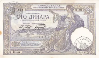 Montenegro 100 Dinara, 1941 image
