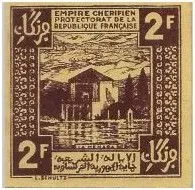 Morocco 2 Francs, 1944 reverse