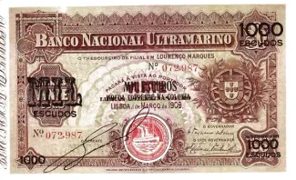 Mozambique 1.000 Escudos, 1929 obverse