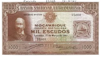 Mozambique 1.000 Escudos, 1941 obverse