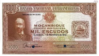 Mozambique 1.000 Escudos, 1941 obverse