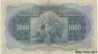 Mozambique 1.000 Escudos, 1945-1947 reverse