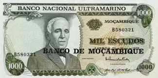 Mozambique 1.000 Escudos, 1976 obverse