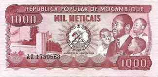 Mozambique 1.000 Meticais, 1980 image