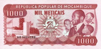 Mozambique 1.000 Meticais, 1989 image