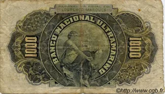 Mozambique 1.000 Réis, 1909 reverse