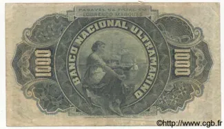 Mozambique 1.000 Réis, 1909 reverse