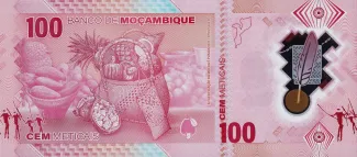 Mozambique 100 Meticais, 2024 reverse