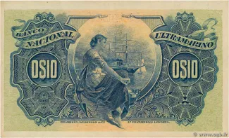 Mozambique 10 Centavos, 1914 reverse