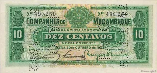 Mozambique 10 Centavos, 1933 image